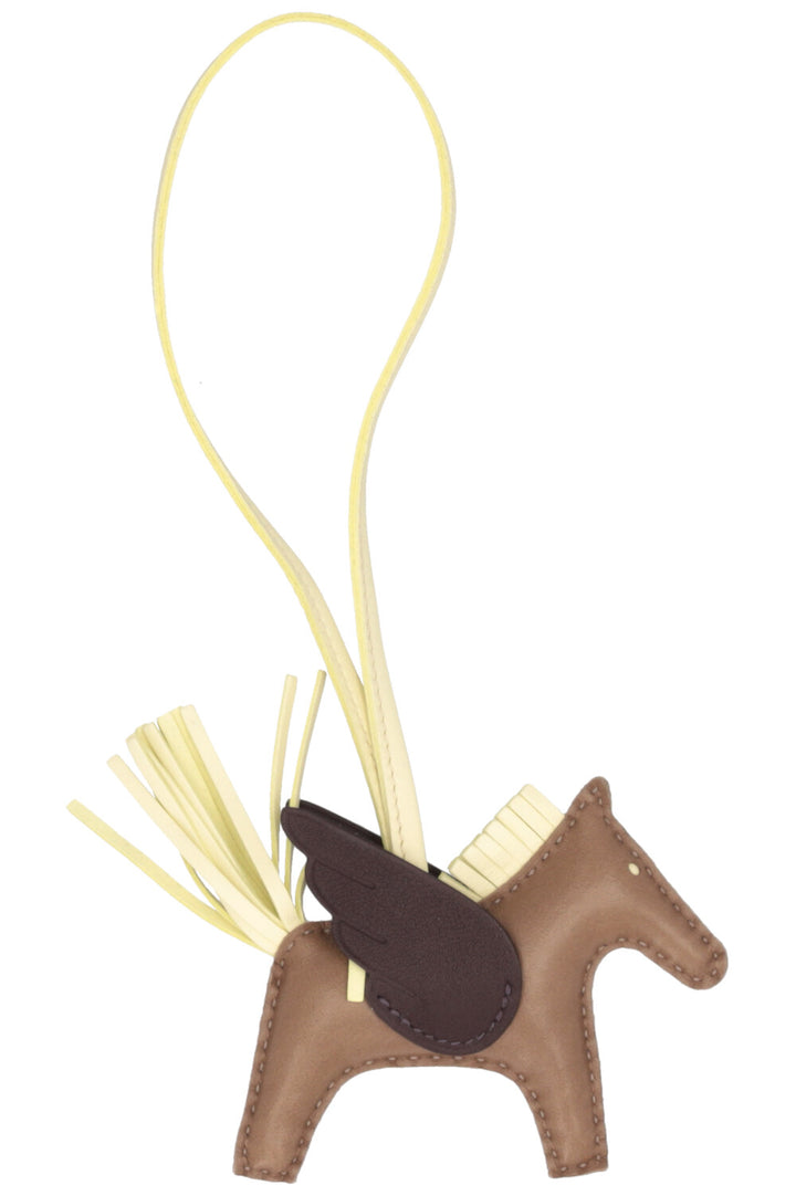 HERMÈS Rodeo PM Charm Jaune Bourgeon Bleu Brume Nata