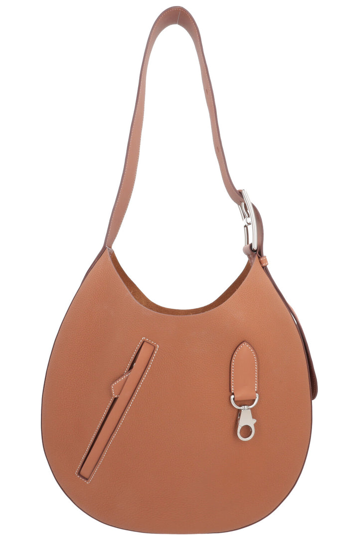 HERMÈS Sac Arçon en cuir Togo doré
