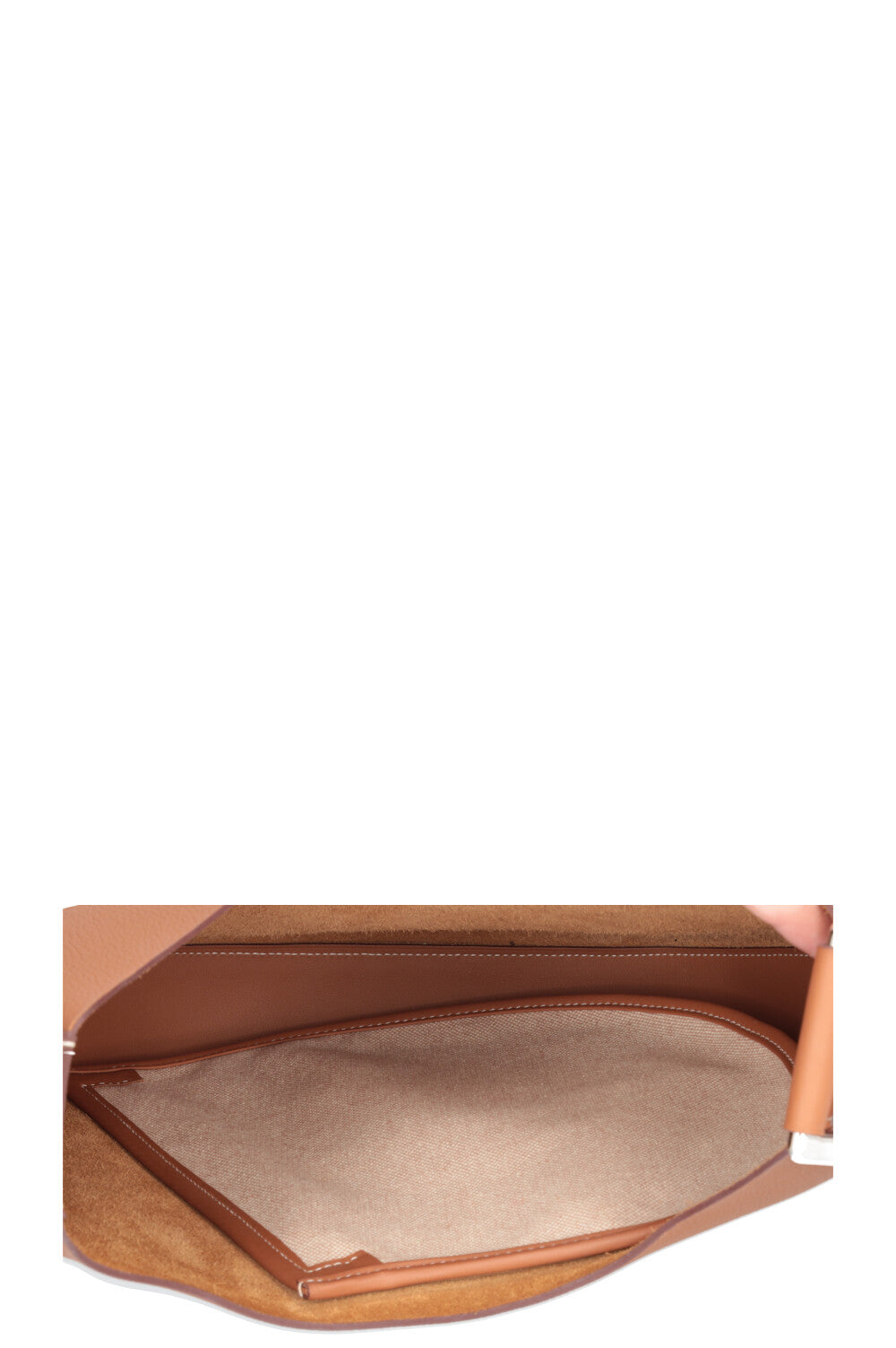 HERMÈS Sac Arçon en cuir Togo doré