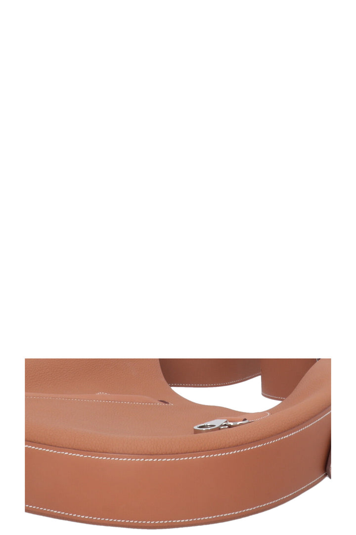 HERMÈS Sac Arçon en cuir Togo doré