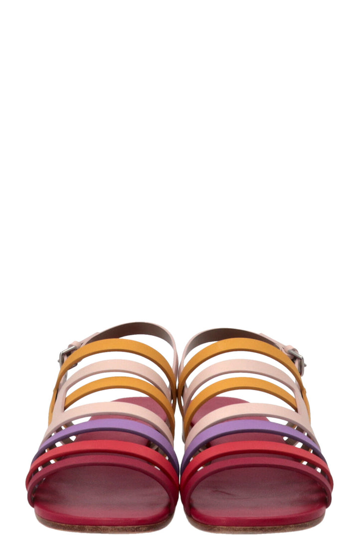 HERMÈS Sandale Ephese Leather Multicolor