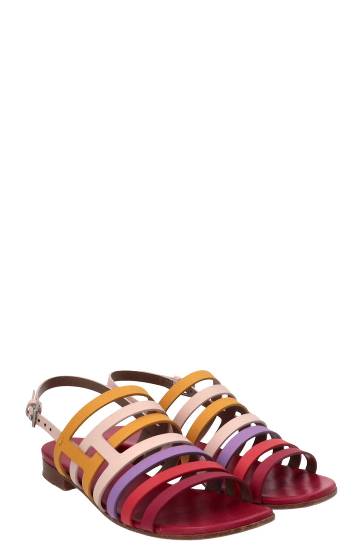 HERMÈS Sandale Ephese Leather Multicolor