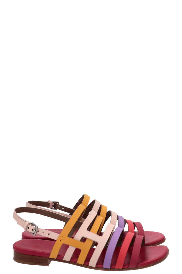 HERMÈS Sandale Ephese Leather Multicolor