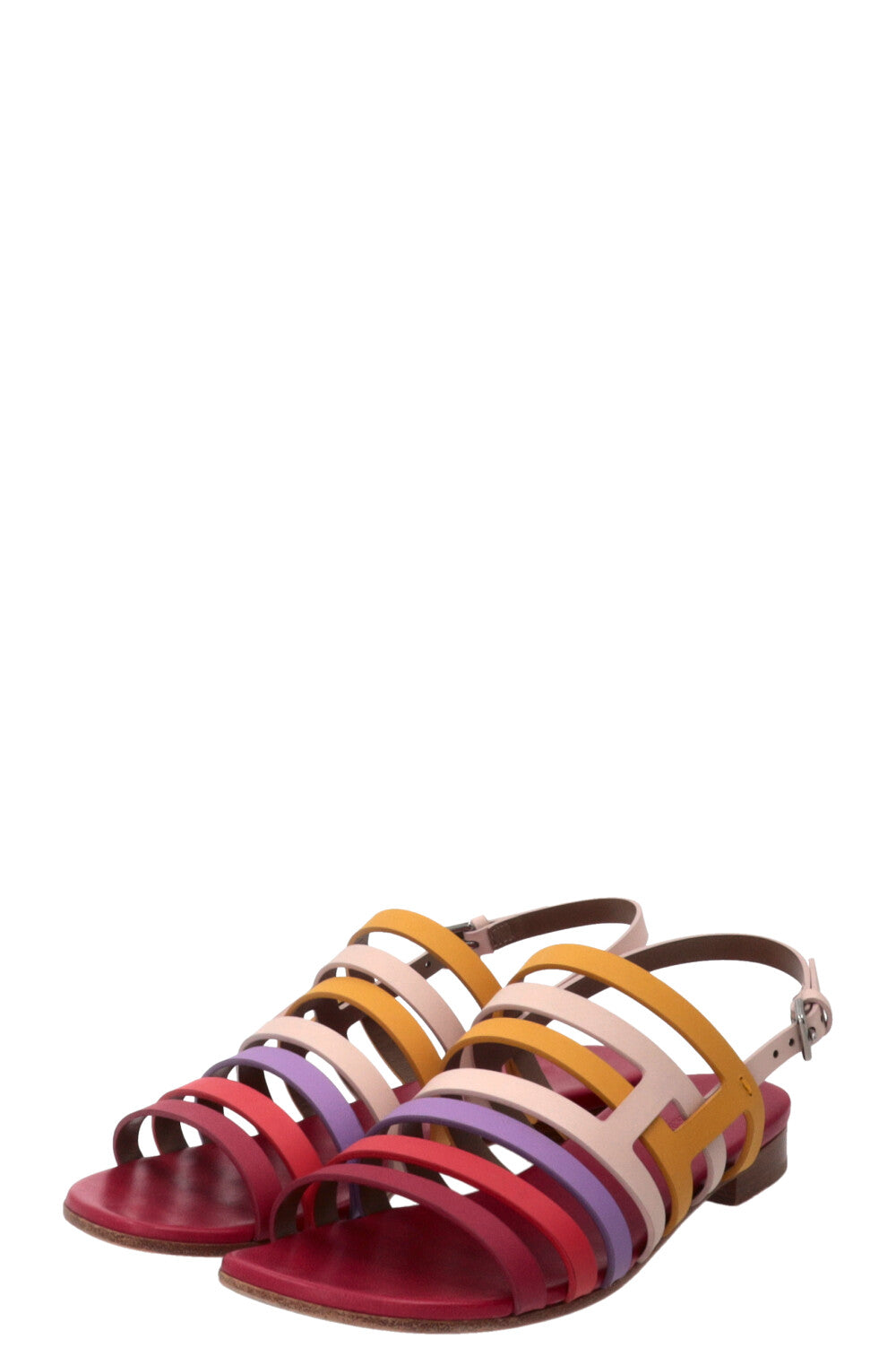 HERMÈS Sandale Ephese Leather Multicolor