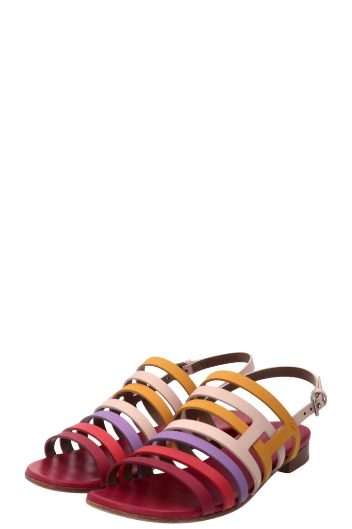 HERMÈS Sandale Ephese Leather Multicolor