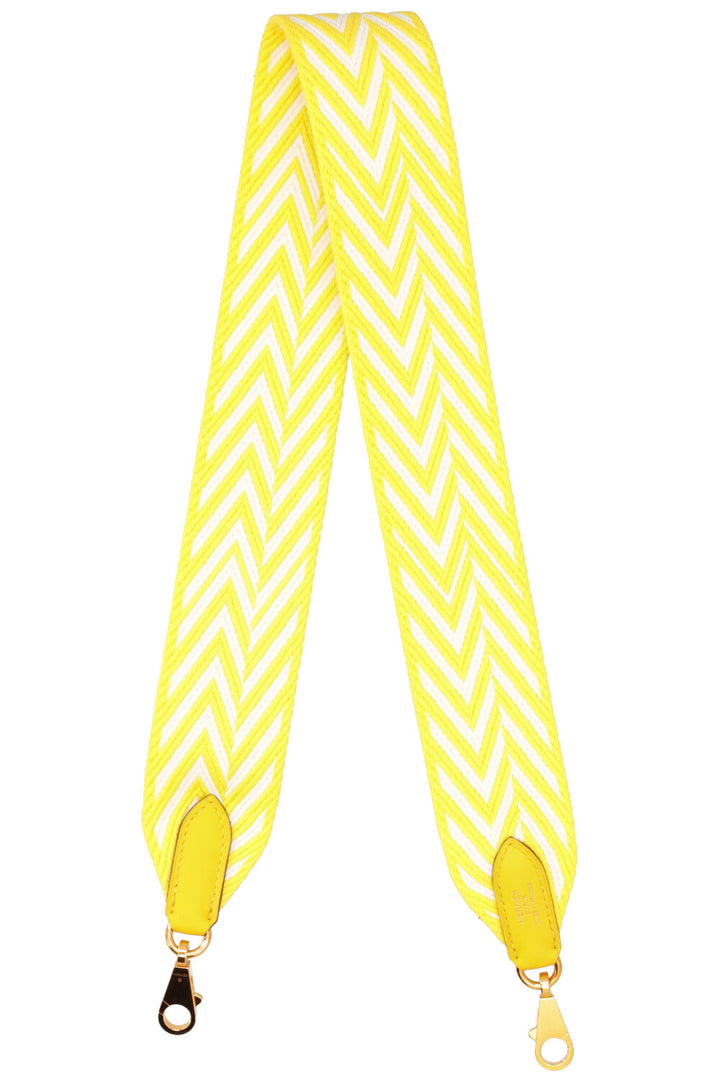 HERMÈS Sangle Zigzag 50 mm Strap Yellow White