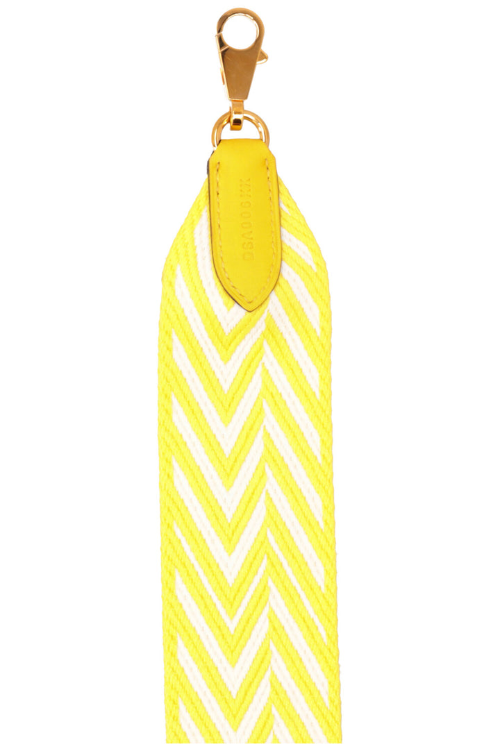 HERMÈS Sangle Zigzag 50 mm Strap Yellow White