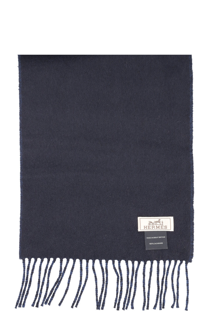 HERMÈS Cashmere Scarf Blue