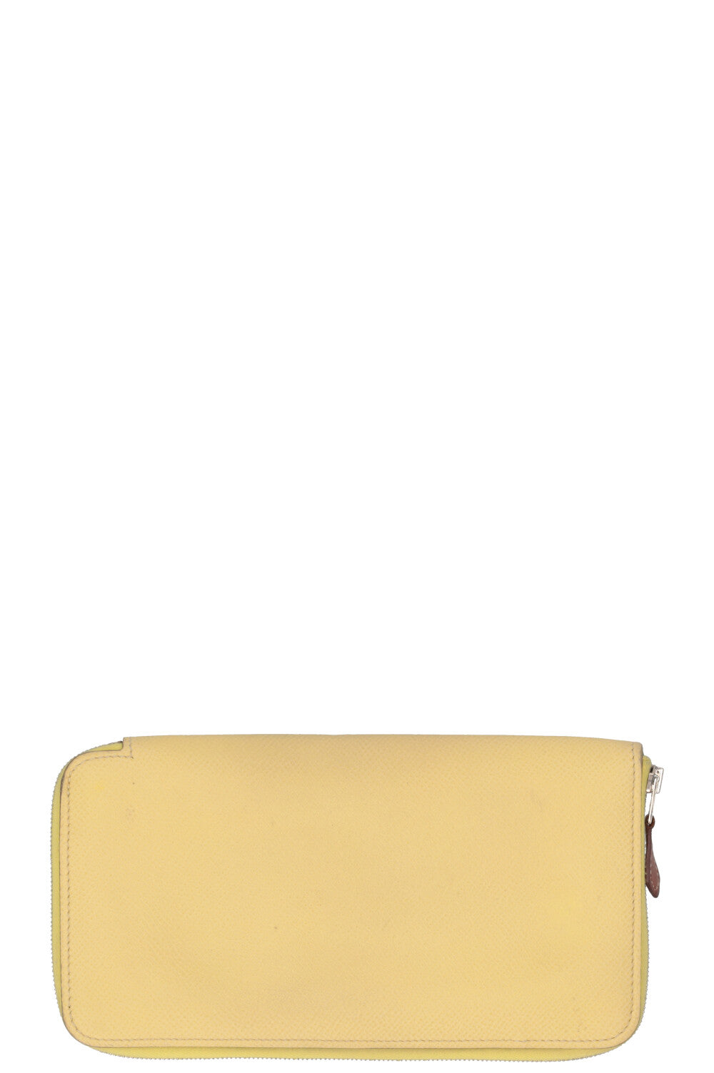 HERMÈS Silk'In Classique Long Wallet Epsom Yellow