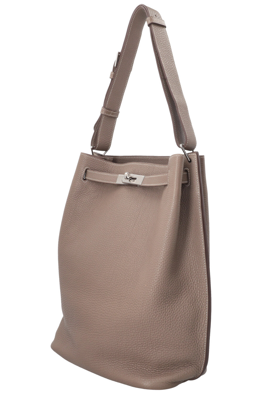 HERMÈS So Kelly 26 Clemence Etoupe