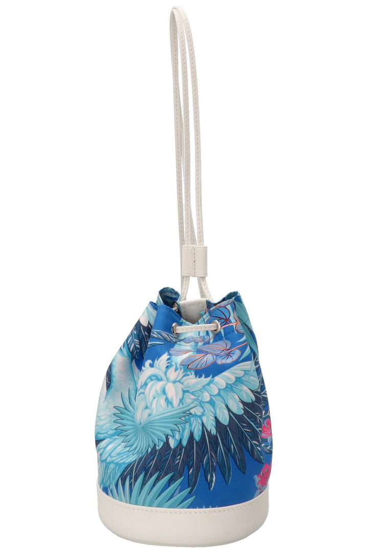HERMÈS Soie Cool 11 Flamingo Party Swift Leather Blue