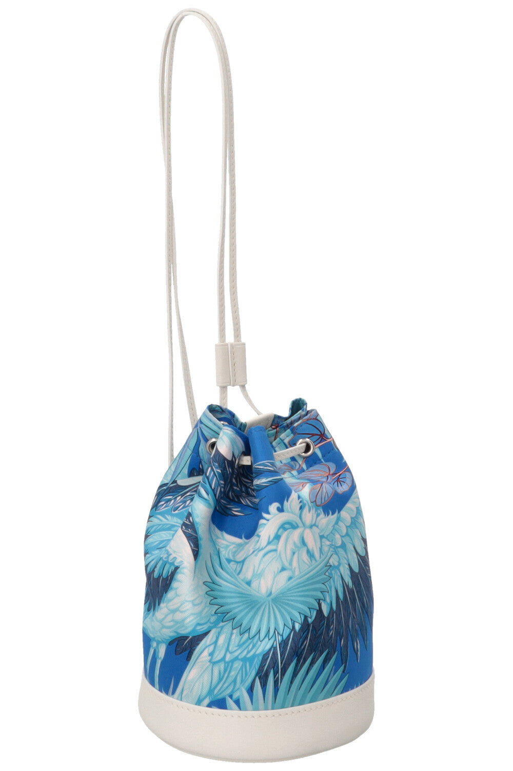 HERMÈS Soie Cool 11 Flamingo Party Swift Leather Blue