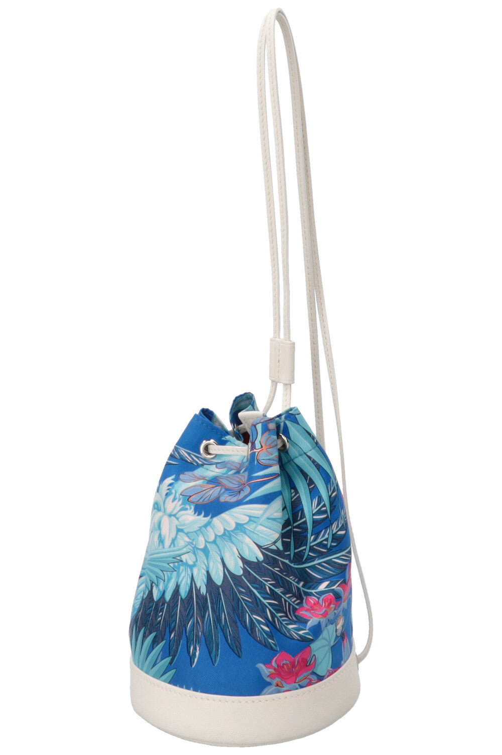 HERMÈS Soie Cool 11 Flamingo Party Swift Leather Blue