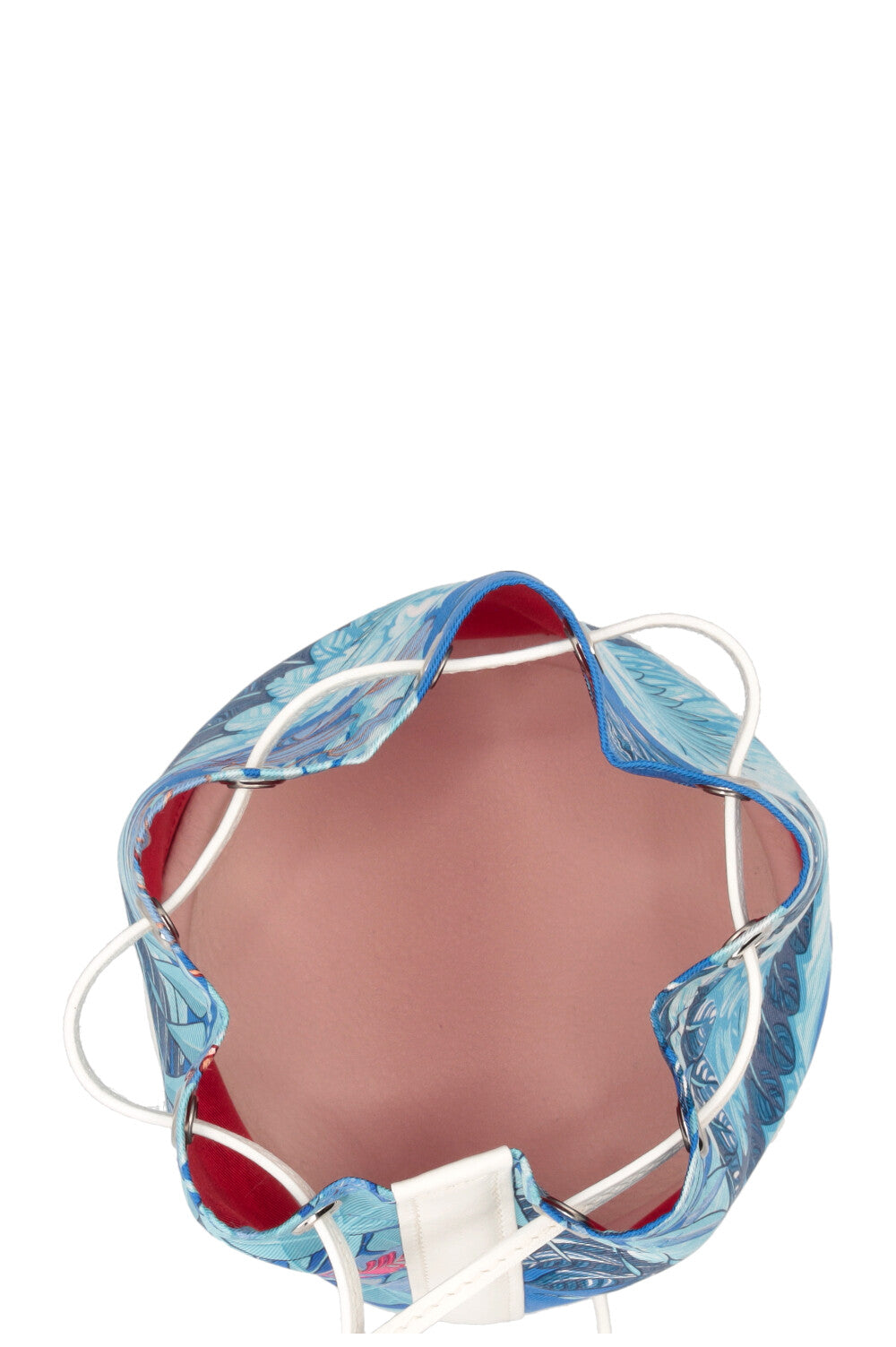 HERMÈS Soie Cool 11 Flamingo Party Swift Leather Blue