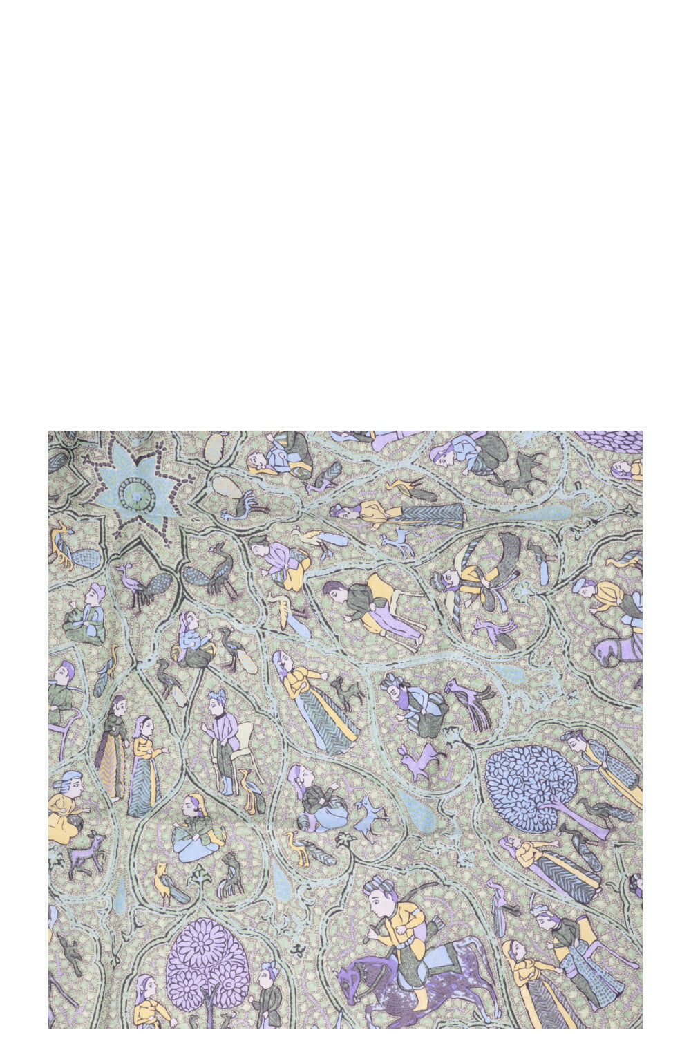 HERMÈS Summer Twill Lalbhai Giant 140 Carré Silk Violet