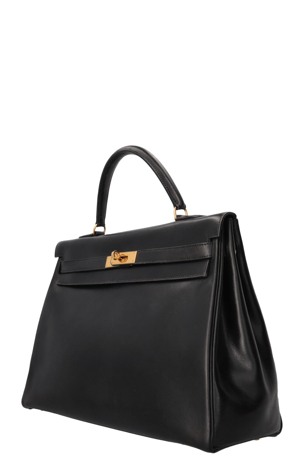 HERMÈS Vintage Kelly 32 Box Black