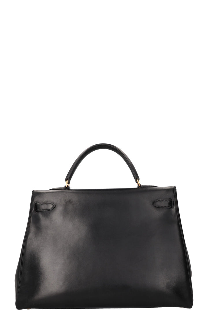 HERMÈS Vintage Kelly 32 Box Black
