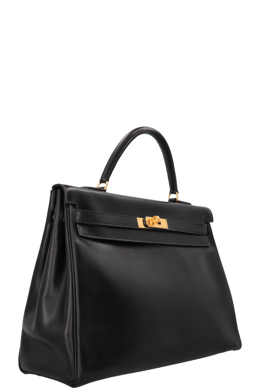 HERMÈS Vintage Kelly 32 Box Black