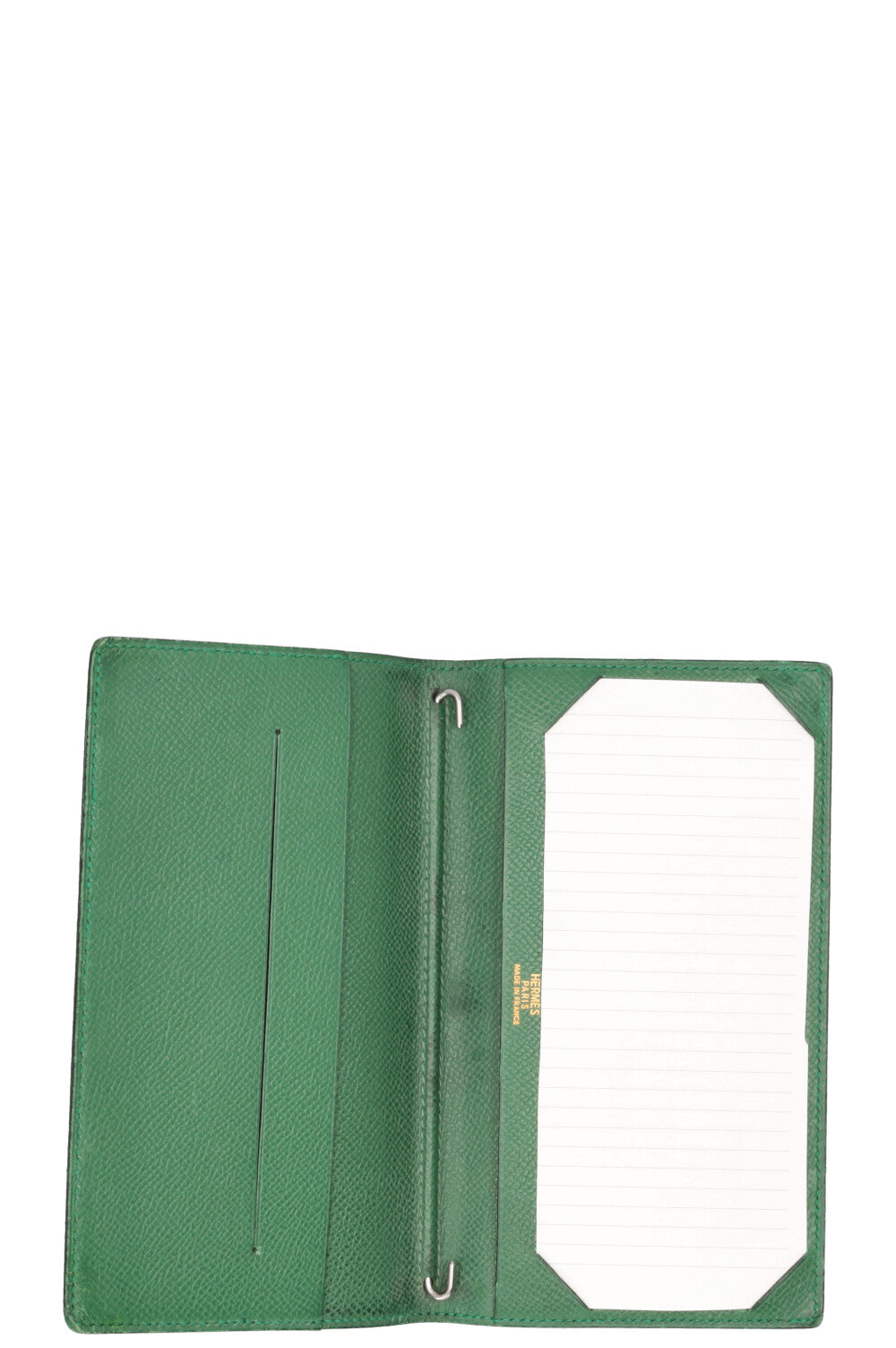 HERMÈS Vision II Agenda Cover Epsom Leather Green