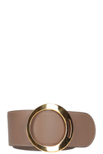 HERMÈS Wide Link Belt Etoupe & Black