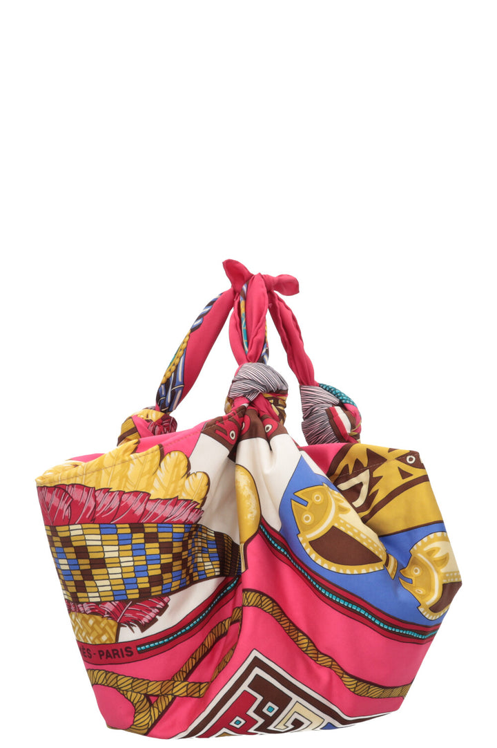 REAWAKE UNFOLD Sac en Soie Hermès Silk Knot Rose