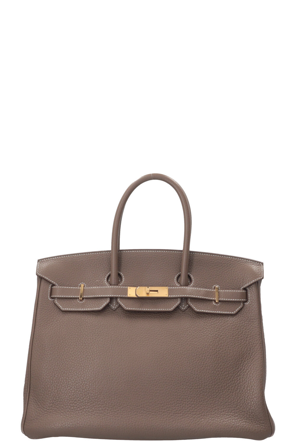 HERMÈS Birkin 35 Retourne Clemence Etoupe