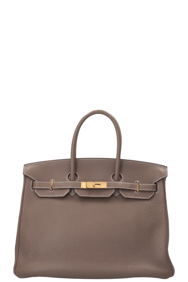 HERMÈS Birkin 35 Retourne Clemence Etoupe