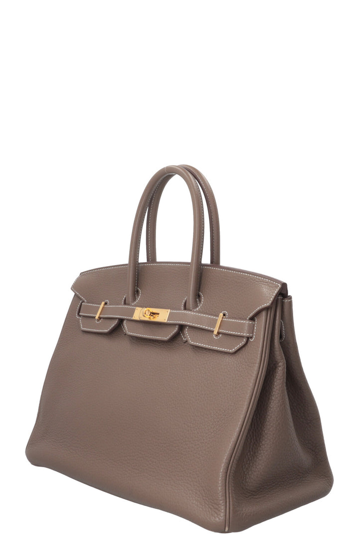 HERMÈS Birkin 35 Retourne Clemence Etoupe