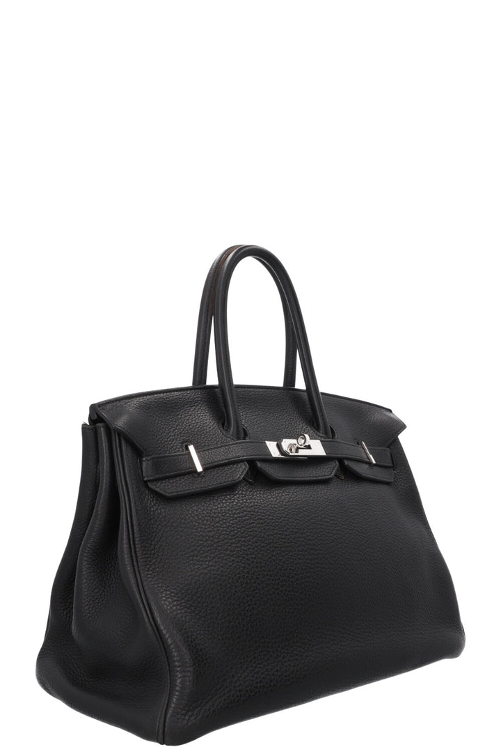 HERMÈS Birkin 35 Retourne Clemence Noir