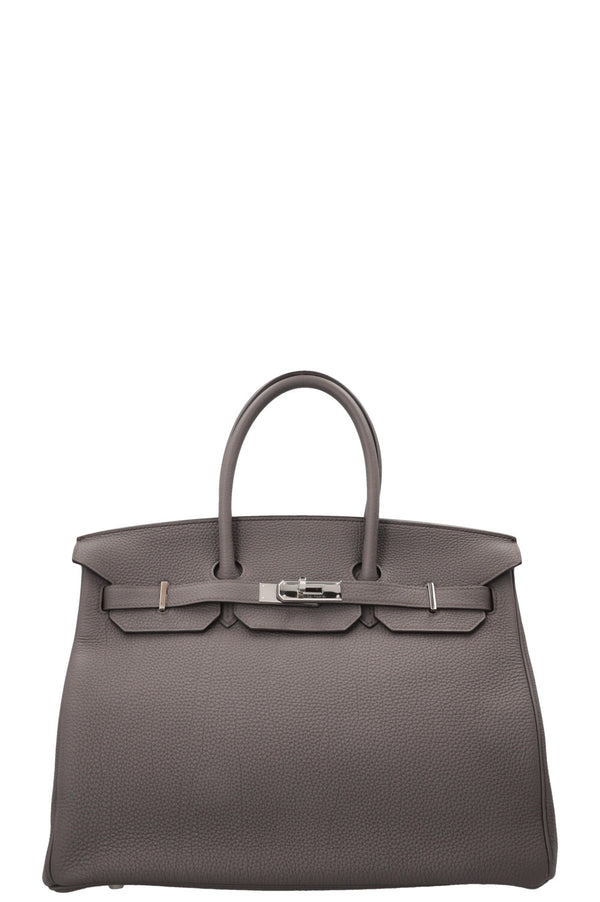 HERMÈS Birkin 35 Togo Gris Etain Palladium Hardware