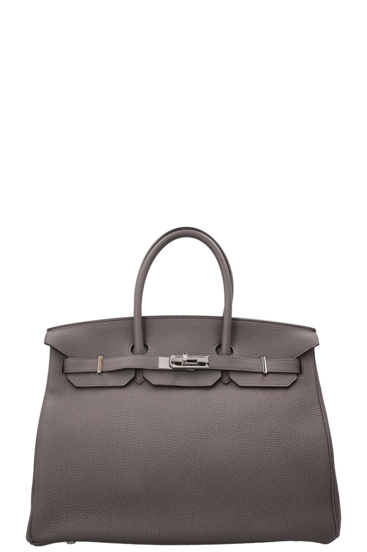 HERMÈS Birkin 35 Togo Gris Etain Palladium Hardware