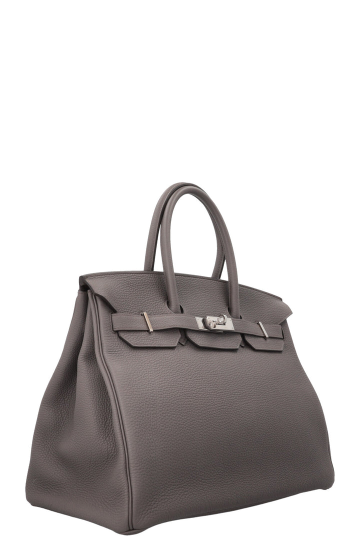 HERMÈS Birkin 35 Togo Gris Etain Palladium Hardware