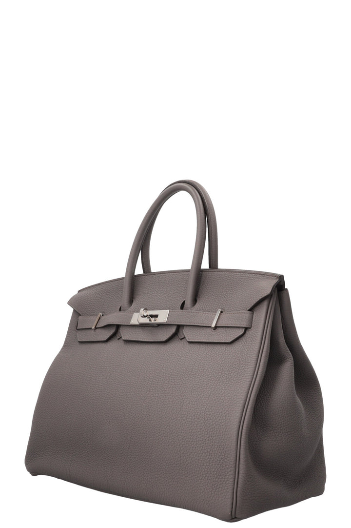 HERMÈS Birkin 35 Togo Gris Etain Palladium Hardware