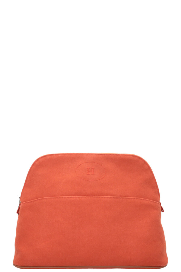 HERMÈS Bolide 31 Etui Toile Orange Feu