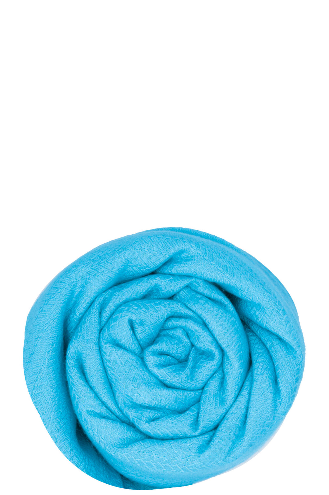 HERMÈS H Fringed Scarf Turquoise