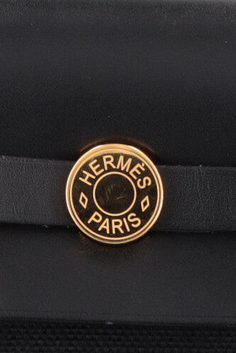 HERMÈS Herbag Zip 20 en toile noire