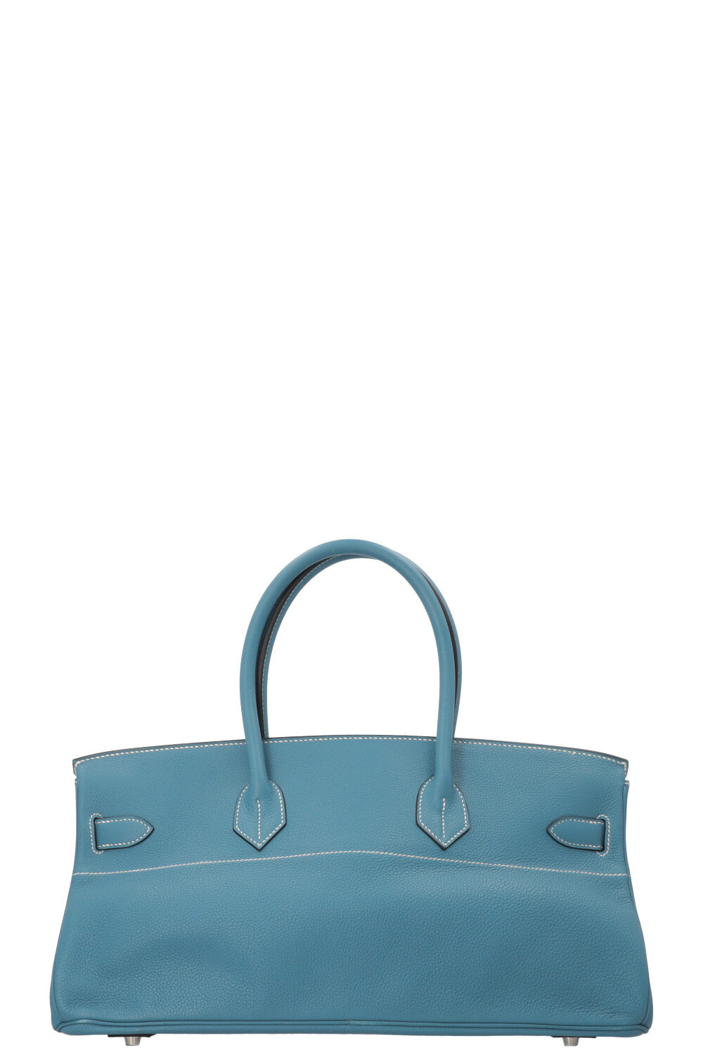 HERMÈS JPG Shoulder Birkin 42 I Clemence Bleu Jean Palladium