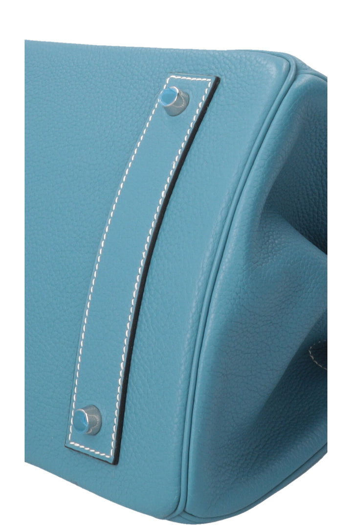 HERMÈS JPG Shoulder Birkin 42 I Clemence Bleu Jean Palladium