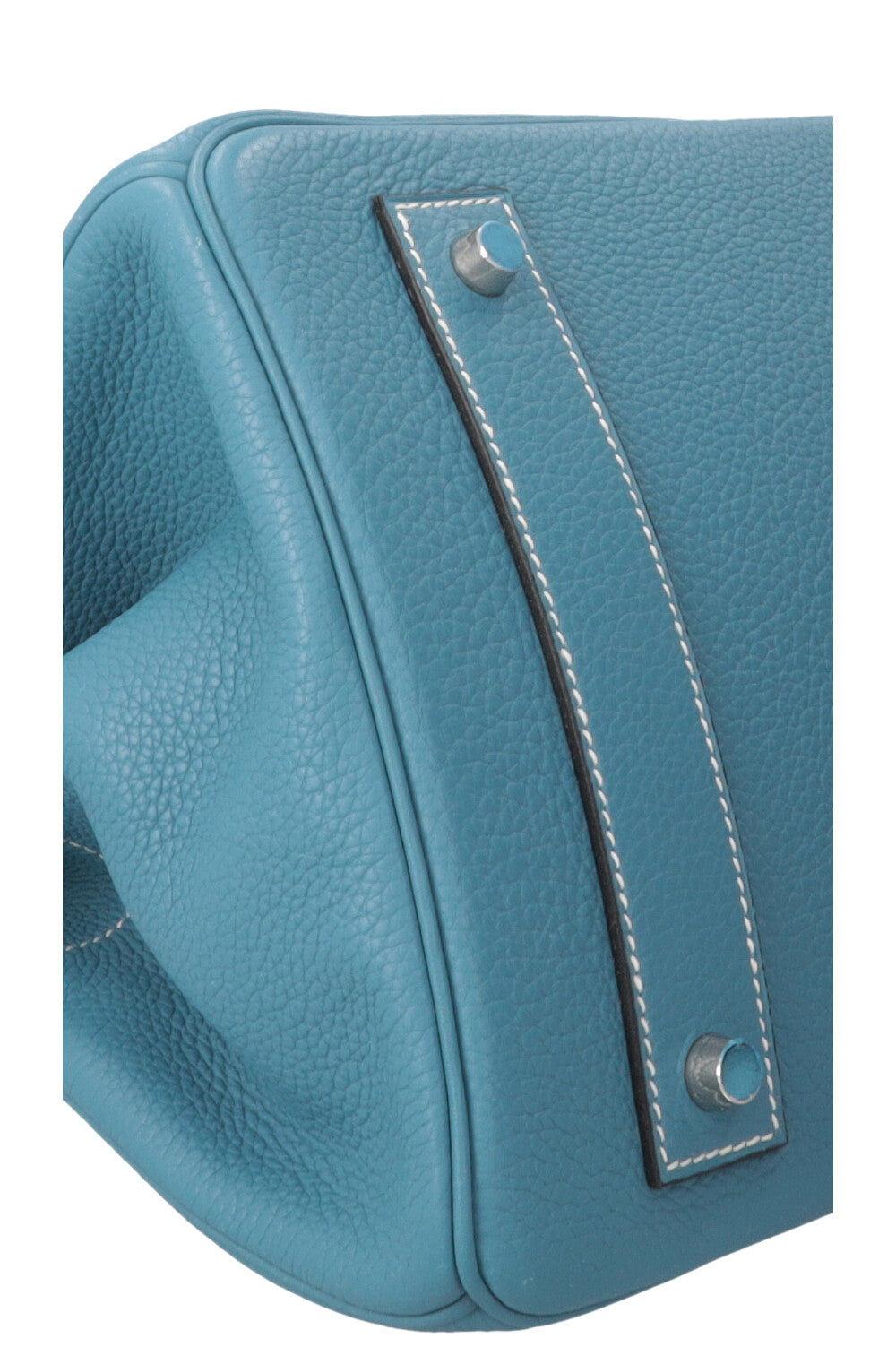 HERMÈS JPG Shoulder Birkin 42 I Clemence Bleu Jean Palladium