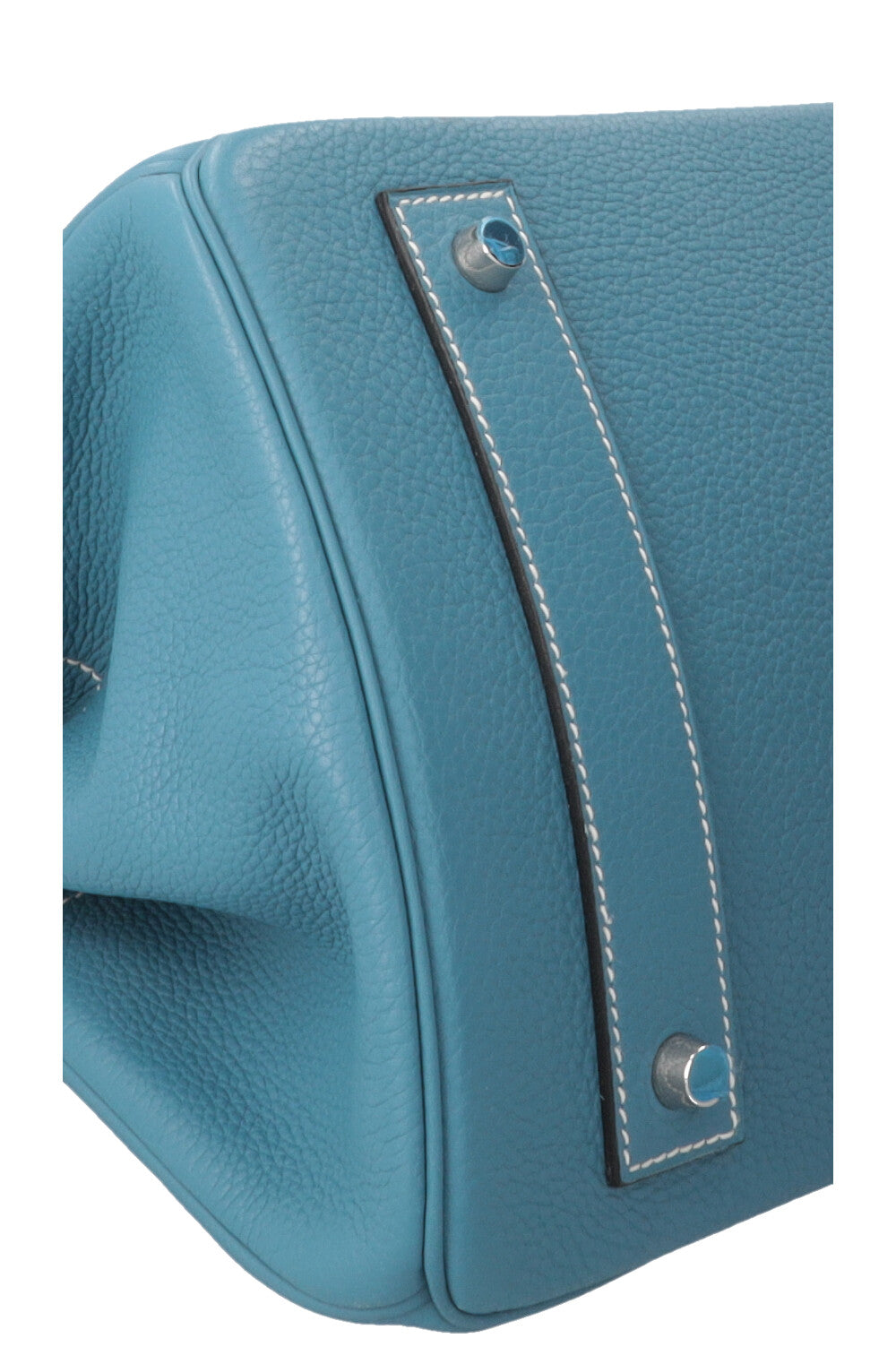 HERMÈS JPG Shoulder Birkin 42 I Clemence Bleu Jean Palladium