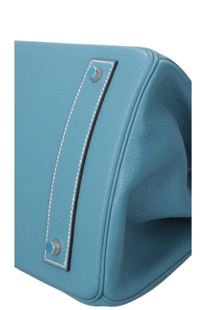 HERMÈS JPG Shoulder Birkin 42 I Clemence Bleu Jean Palladium