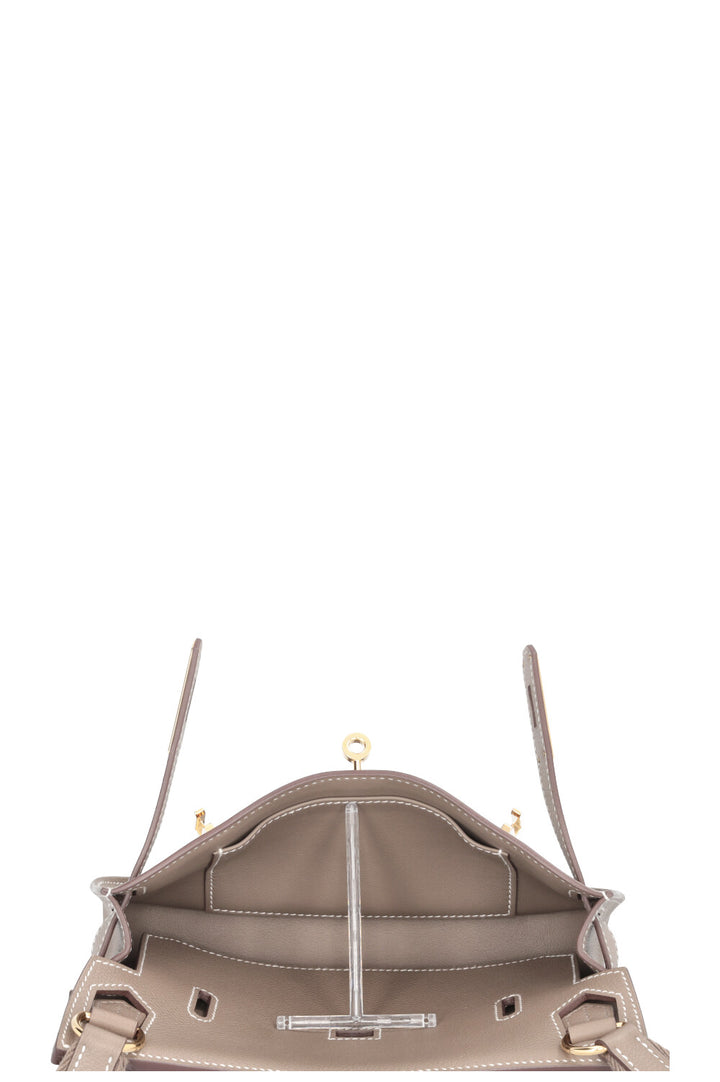 HERMÈS Jypsière Mini Evercolor Etoupe
