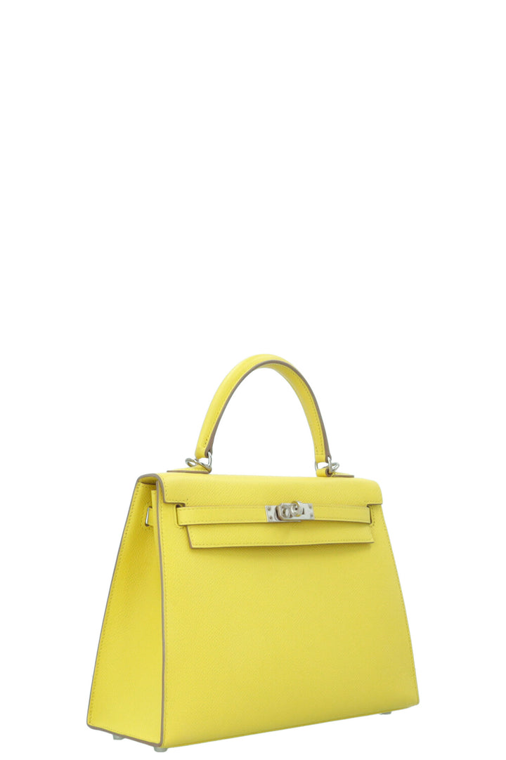 HERMÈS Kelly 25 Sellier Epsom Lime