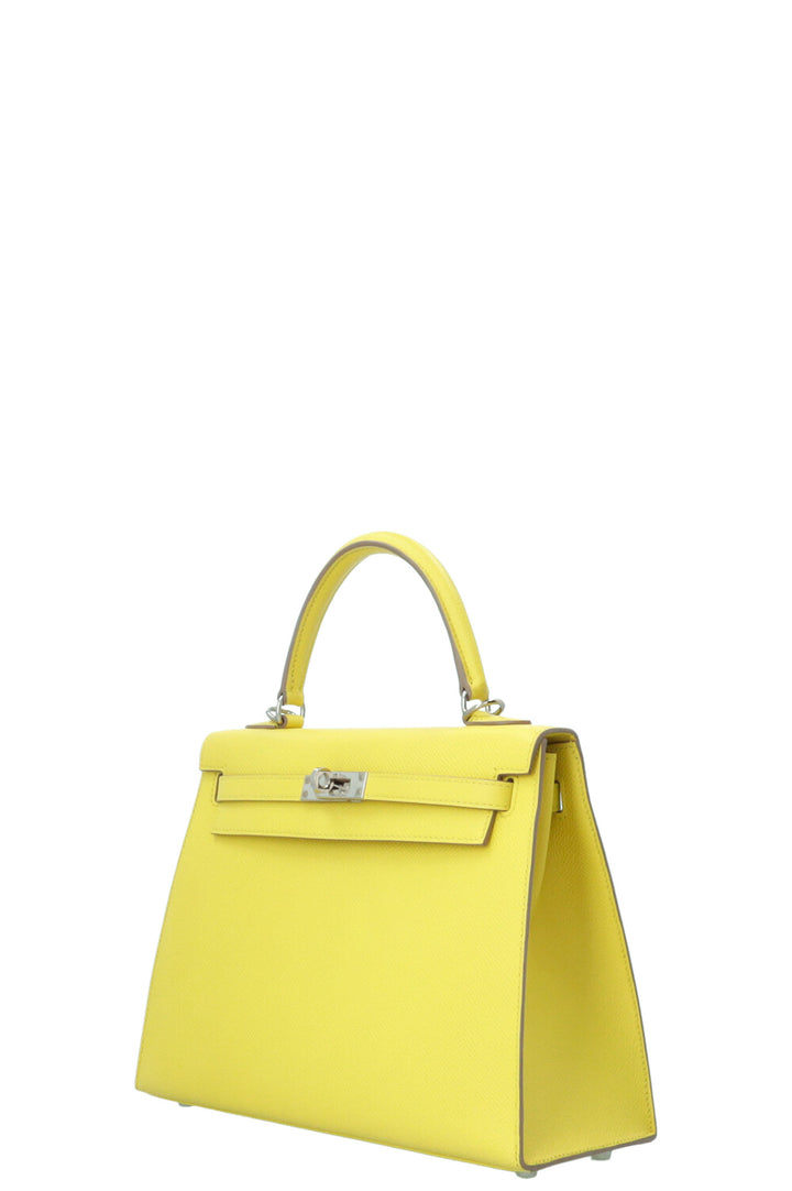 HERMÈS Kelly 25 Sellier Epsom Lime