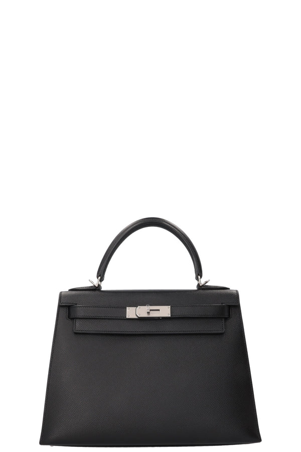 HERMÈS Kelly 28 Sellier Epsom Black
