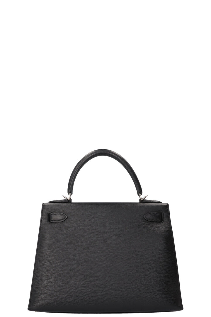 HERMÈS Kelly 28 Sellier Epsom Black