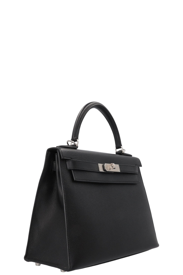 HERMÈS Kelly 28 Sellier Epsom Black