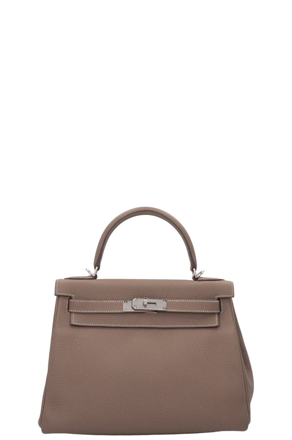 HERMÈS Kelly 28 Togo Étoupe