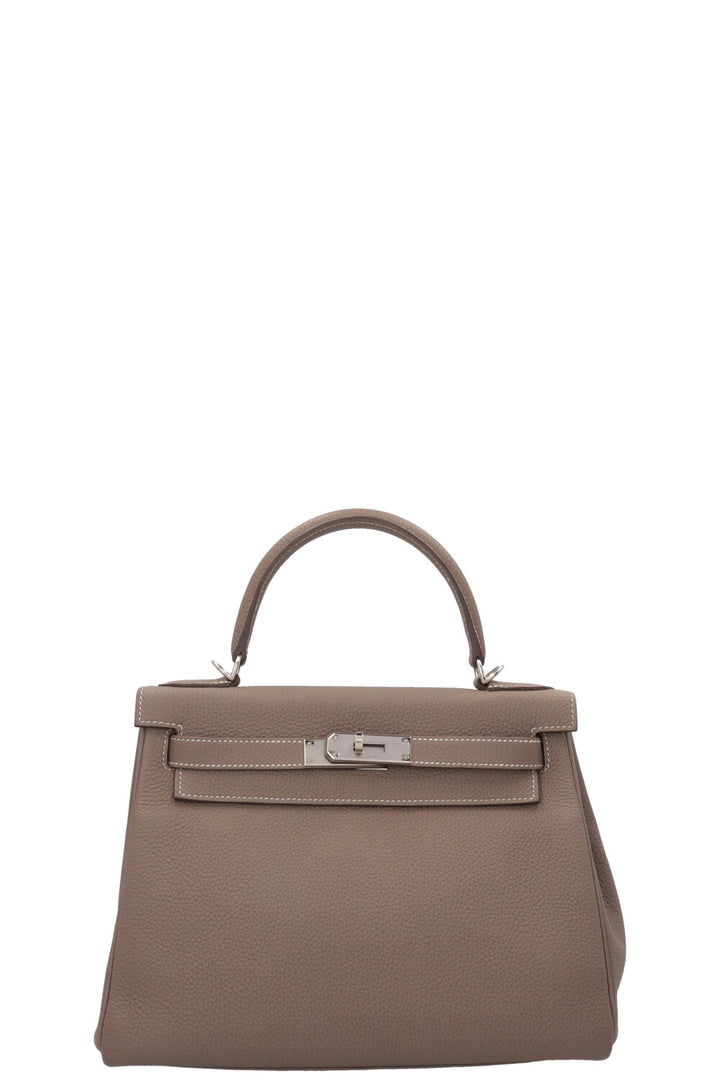 HERMÈS Kelly 28 Togo Etoupe