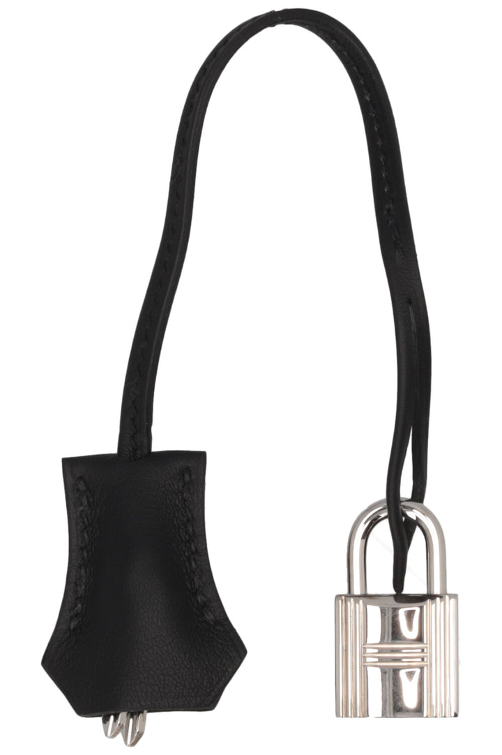 HERMÈS Kelly II Sellier 32 Toile Berline Veau Swift Noir
